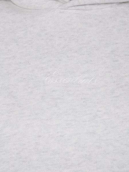 Hoodie Fear Of God Essentials με κέντημα γκρι