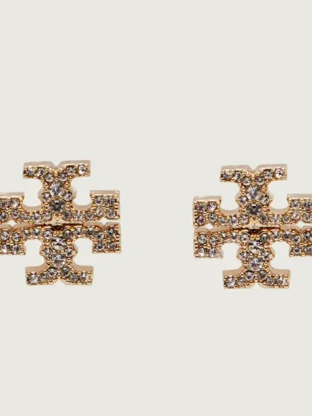 Tory Burch fülbevaló Kira Pave Stud sárga