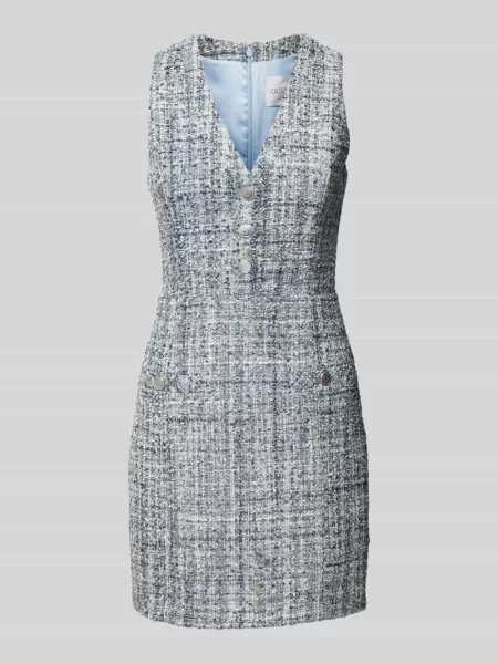 Guess sukienka SADIE granatowy mini dopasowana niebieska