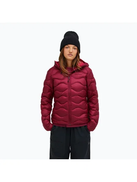Kurtka puchowa Peak Performance Helium Down Hood vertical zenith/tech burgundy bordowa