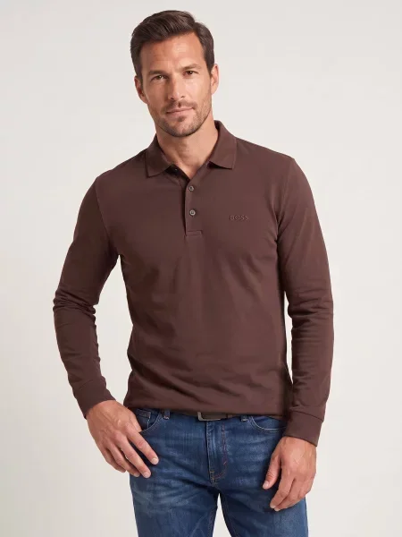 Tricou polo Boss Black negru