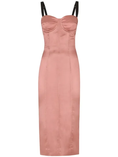 Rochie Dolce & Gabbana de mătase de costum roz