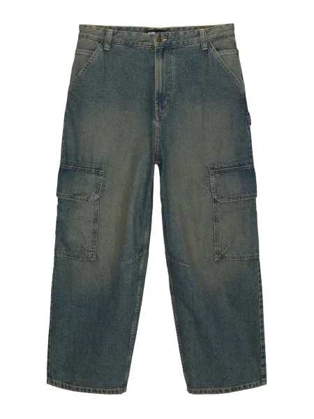 Pull&Bear Pantaloni eleganți închis albastru