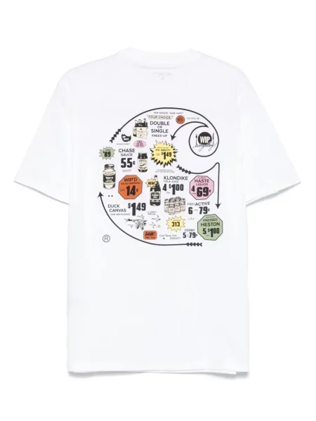 Tricou Carhartt Wip din jerseu alb