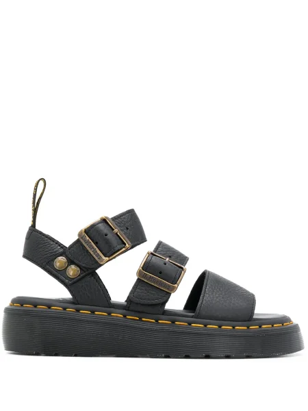 Sandale Dr. Martens cu vârf deschis negru