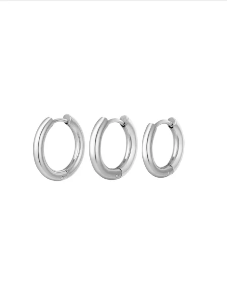 Cala Rose Cercei BASIC SET argintiu roz
