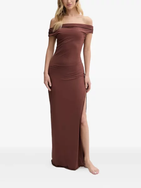 Rochie maxi Bond Eye de costum maro
