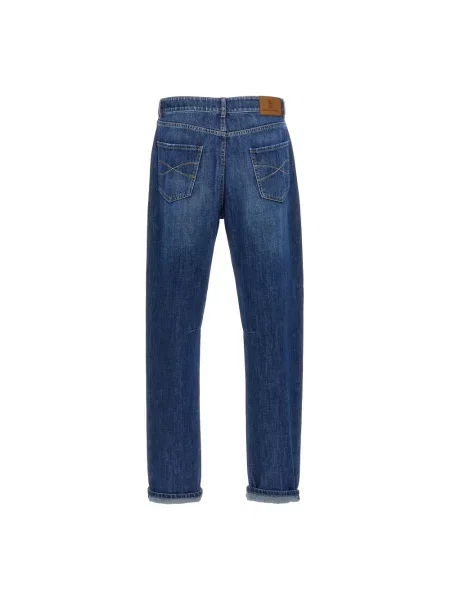 Jeansy Brunello Cucinelli niebieskie