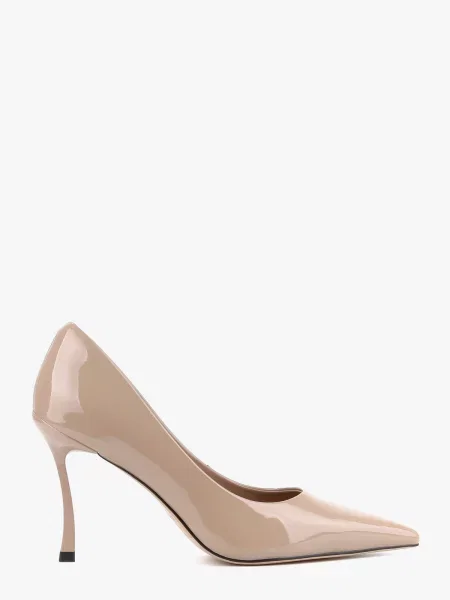 Кожаные лаковые туфли Leberdes бежевые