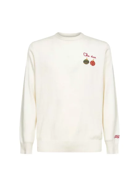 Sweter Mc2 Saint Barth wełniany beżowy