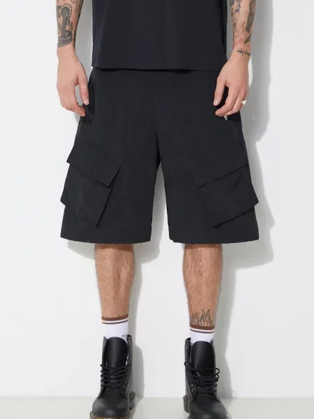 Kratke hlače Marcelo Burlon Cross Nylon Cargo Shorts crna