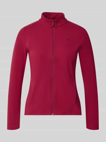 Kurtka treningowa o kroju slim fit z nadrukiem z logo Under Armour różowa
