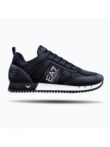 Topánky Emporio Armani Black & White Laces navy / white biela