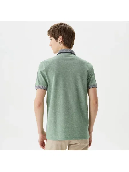 Поло Lacoste зеленое