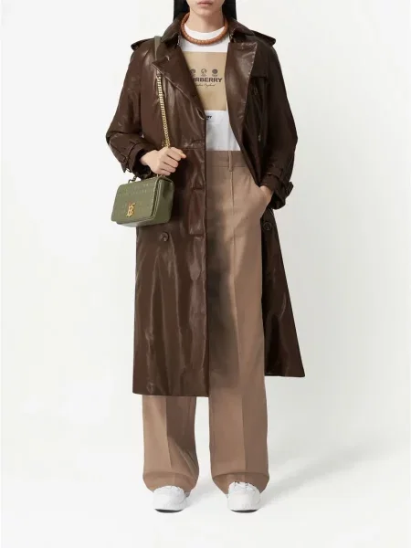 Vilnonės plačiakojis kelnės Burberry