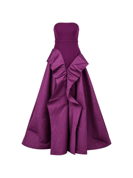 Rochie maxi Safiyaa evazată violet