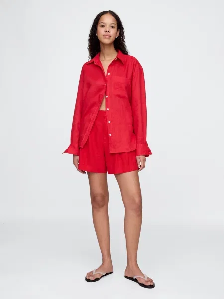 Pantaloni scurți Gap de in