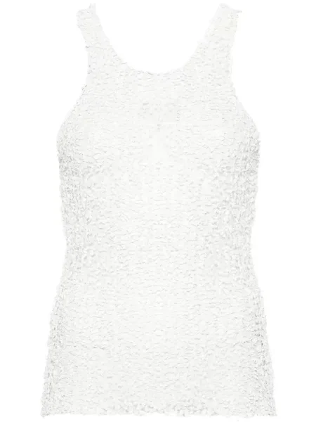 Przezroczysta podkoszulka Maison Margiela biała