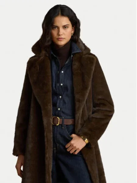 Kabát Lauren Ralph Lauren hnědý