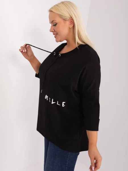 Blúzka Fashionhunters čierna