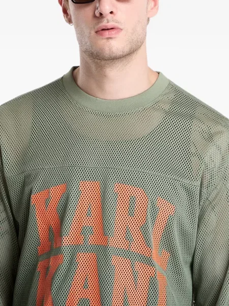 Tricou Karl Kani cu imagine plasă verde