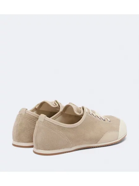 Sneakerși Lemaire din piele de căprioară bej