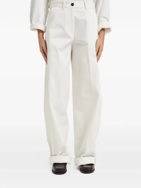 Pantaloni Nine In The Morning alb