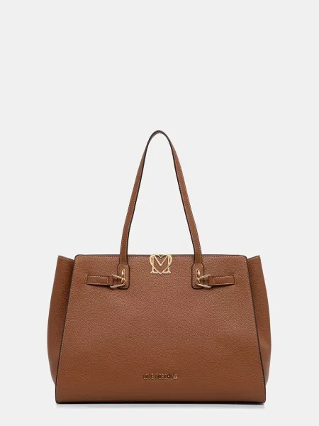Geantă LOVE MOSCHINO maro