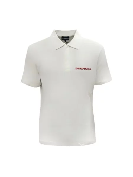 Koszulka polo Emporio Armani biała