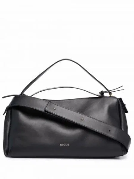 Geanta de piele Neous din piele negru