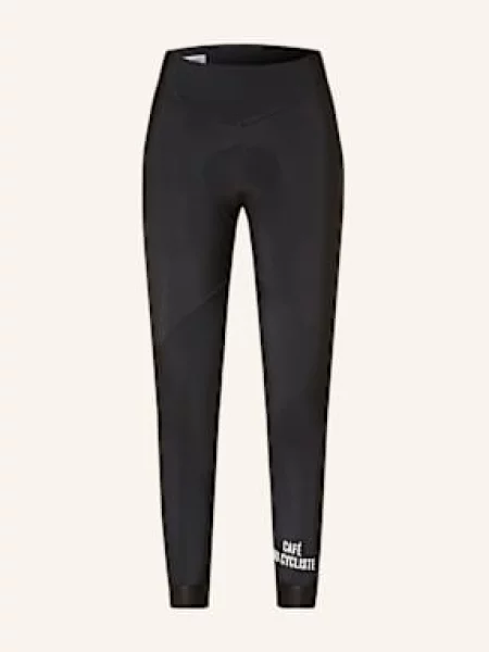 Café Du Cycliste Termiczne Spodenki Kolarskie Theresa Z Wyściełaną Wkładką schwarz czarne