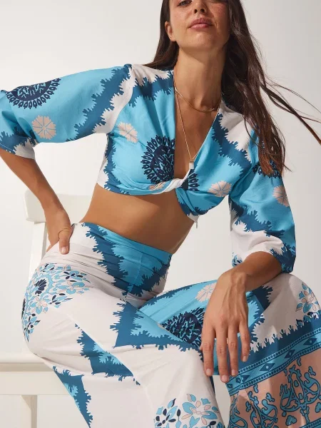 Bluză Happiness İstanbul albastru