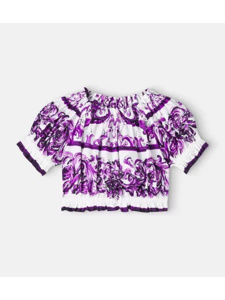Palaidinė be rankovių Dolce&gabbana violetinė