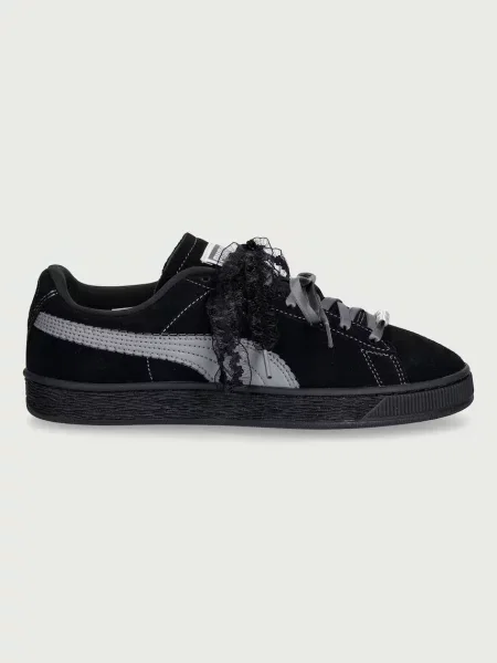 Pantofi Puma Yellow din piele de căprioară negru
