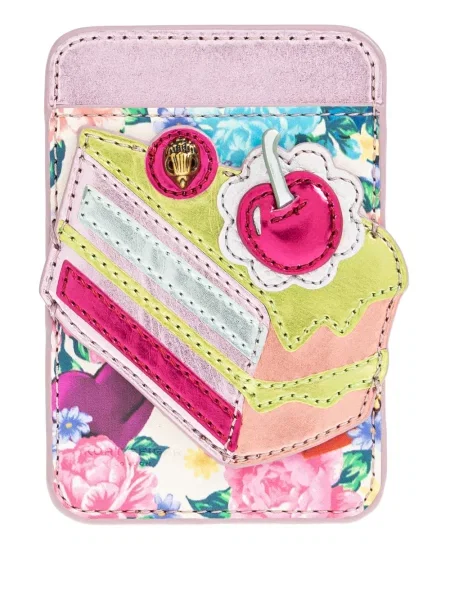 Portofel Kurt Geiger London cu model floral roz