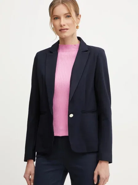 Morgan sacou VELO marin un singur rand de neted VELO albastru