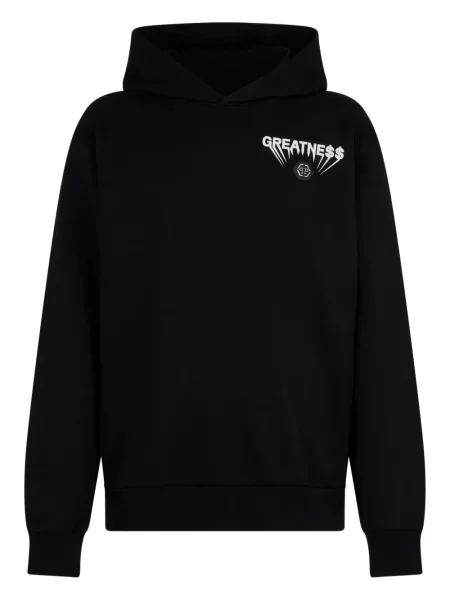Hanorac cu glugă Philipp Plein cu glugă negru