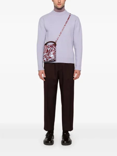 Kalhoty Jil Sander fialové