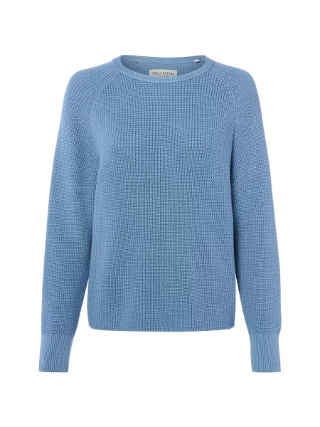 Marc O'Polo Sweter z dzianiny Kobiety jednolity S niebieski