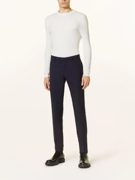 Boglioli Oblekové Kalhoty Slim Fit tmavě modrá