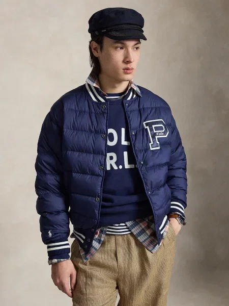 Polo Ralph Lauren Prechodná bunda PERPETUAL námornícka modrá biela