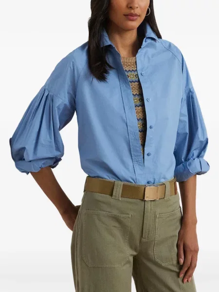 Πουκάμισο Lauren Ralph Lauren μπλε