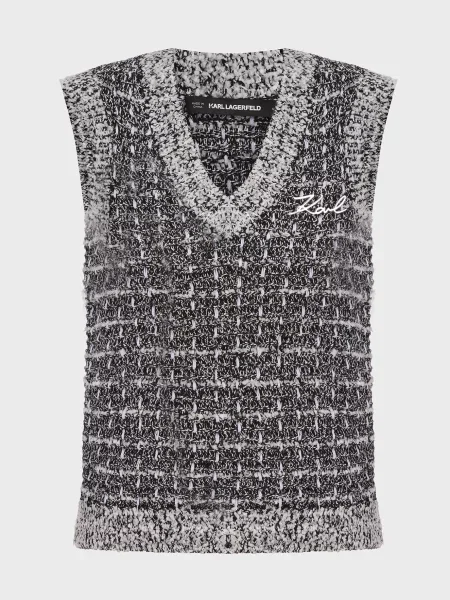 Букле жилет Karl Lagerfeld