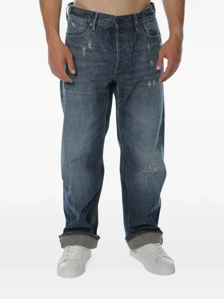 Jeansy straight leg G-star Raw niebieskie