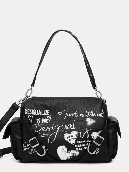 Geanta crossbody Desigual negru