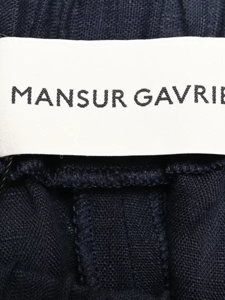 Pantaloni Mansur Gavriel cu cordon albastru