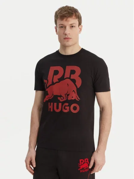HUGO majica za muškarce od pamuka Dlix_RB crna