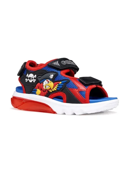 Geox Sandali J Sandal Ciberdron B M Mornarsko modra rdeča