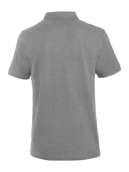 Clique Polo Lincoln z czesaną bawełną melanż – grey melange szary