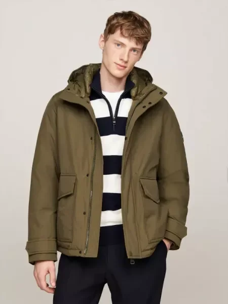 Tommy Hilfiger De puf geacă verde